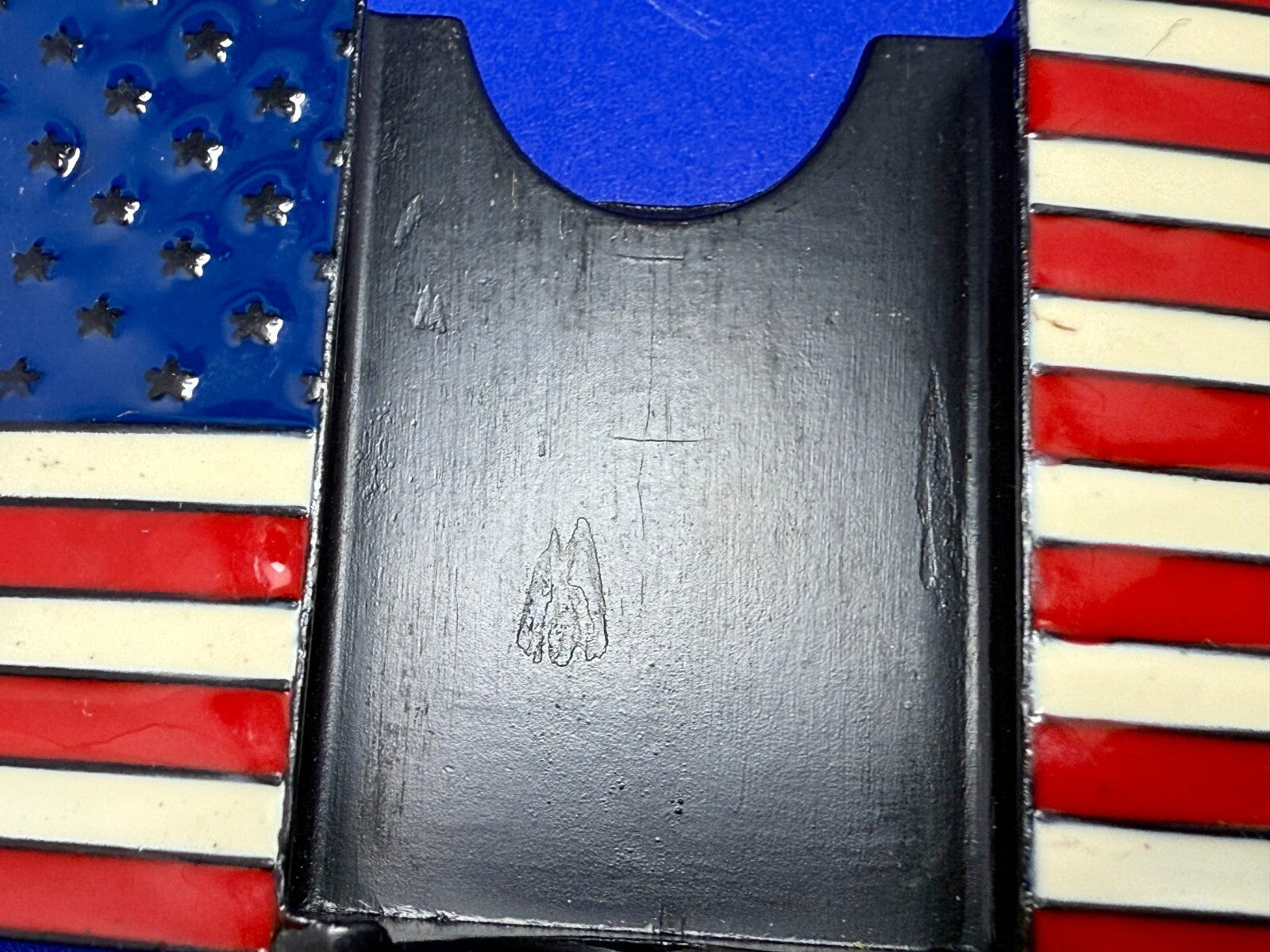 United States of America US Flag Bald Eagle Patriotic Belt Buckle Lighter Holder