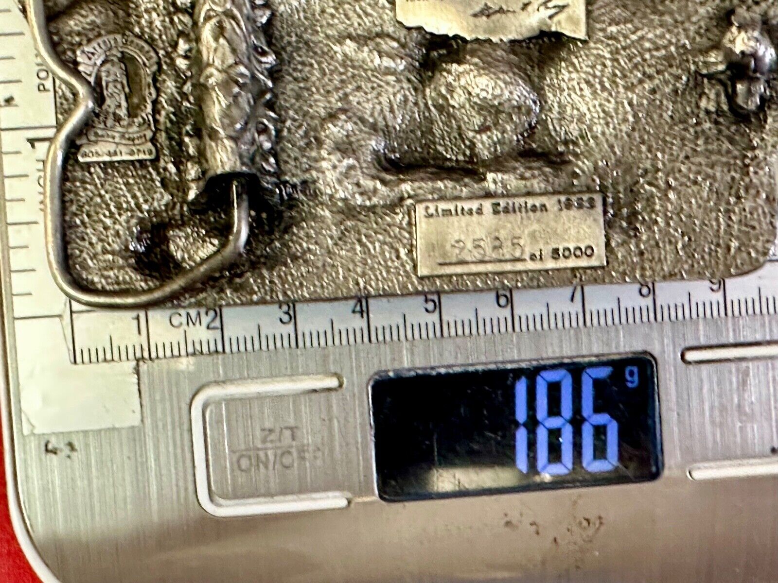 1982 Oklahoma State Commemorative Series limited belt buckle by Arroyo Grande