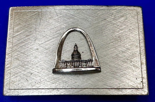 The Gateway Arch St. Louis Missouri Mo Monument Museum Commemorative Belt Buckle