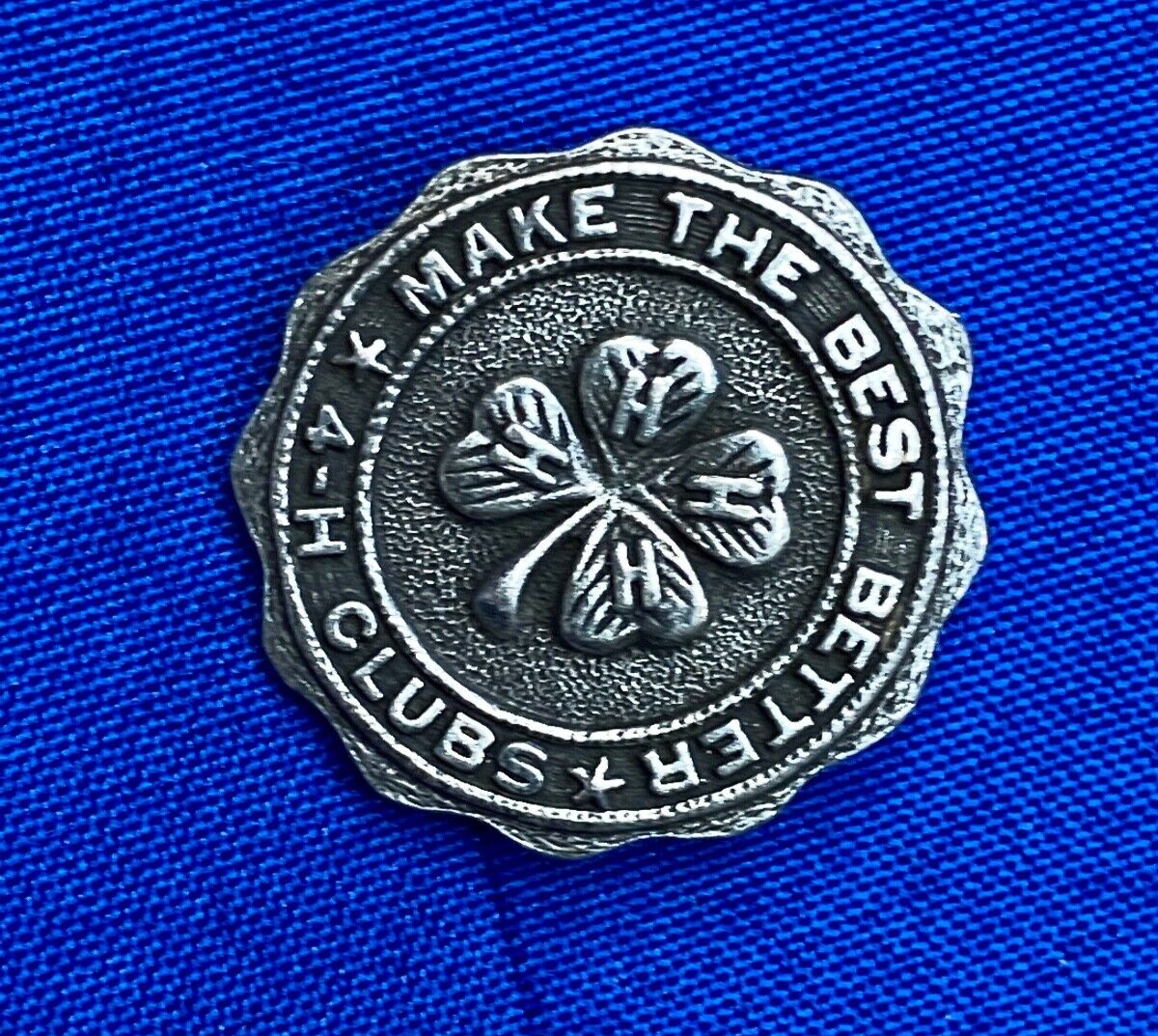 4H Club  Make The Best Better Silver Color Collectable Pin