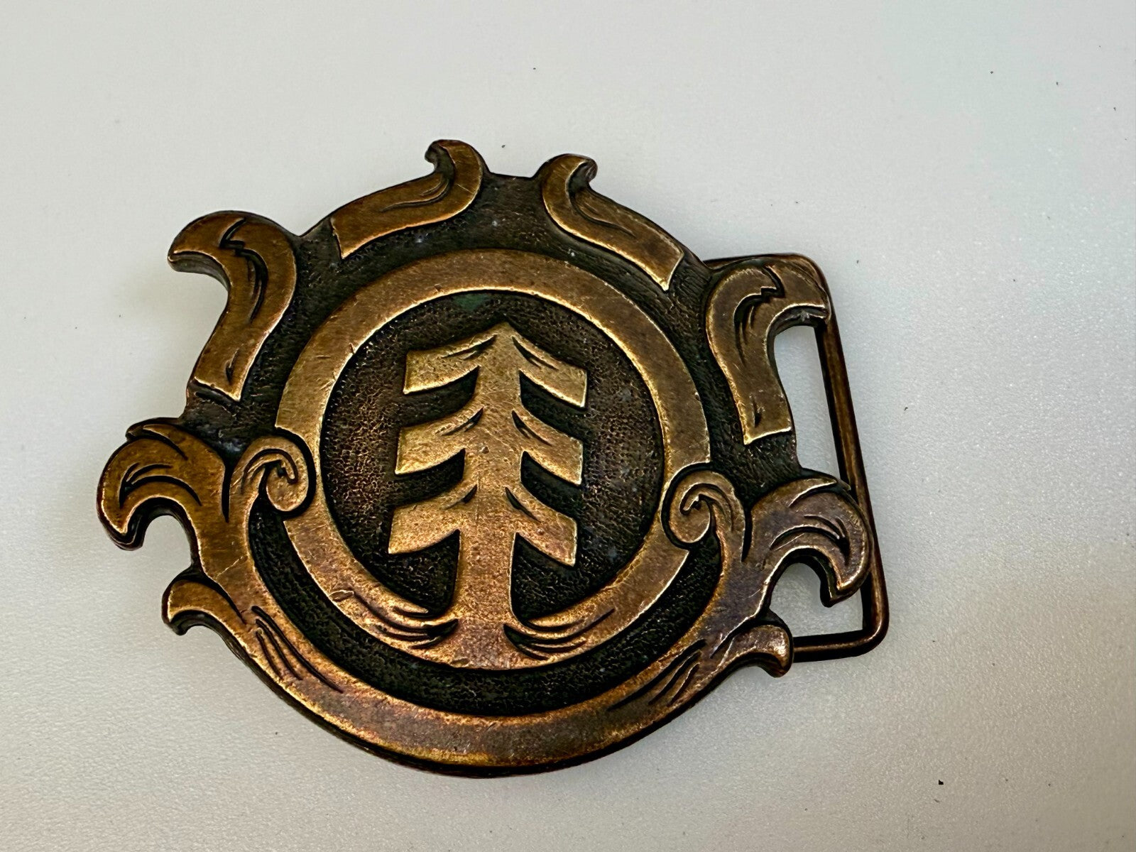 Triple Arrow Emblem Clothing Company? Brass Tone Belt Buckle
