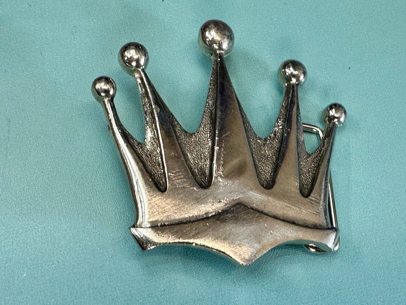 5 point CROWN Shaped Cutout Belt Buckle by Silver Star, 'The Originator