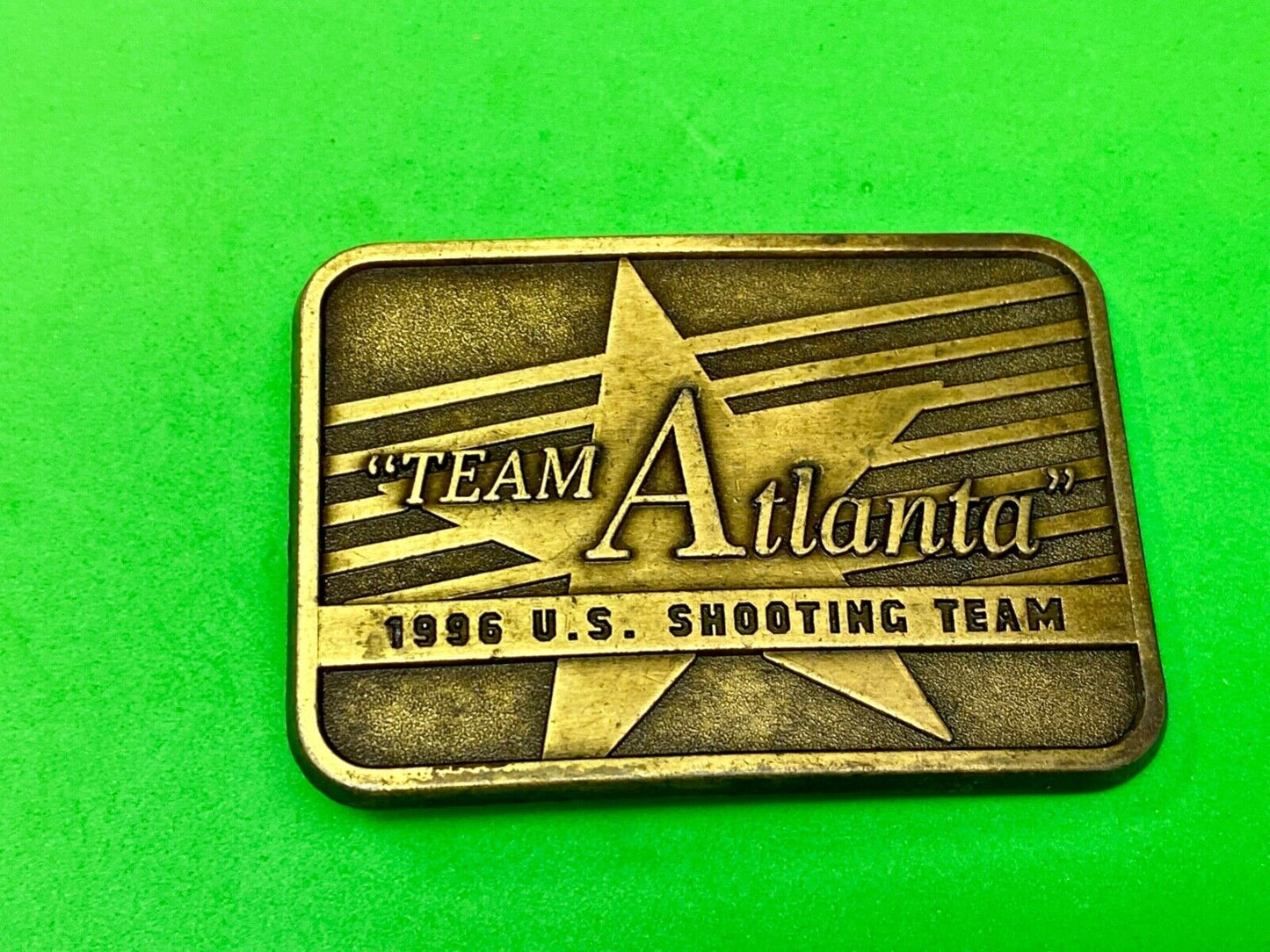 1996 Team Atlanta US Olympic Shooting Commemorative belt buckle