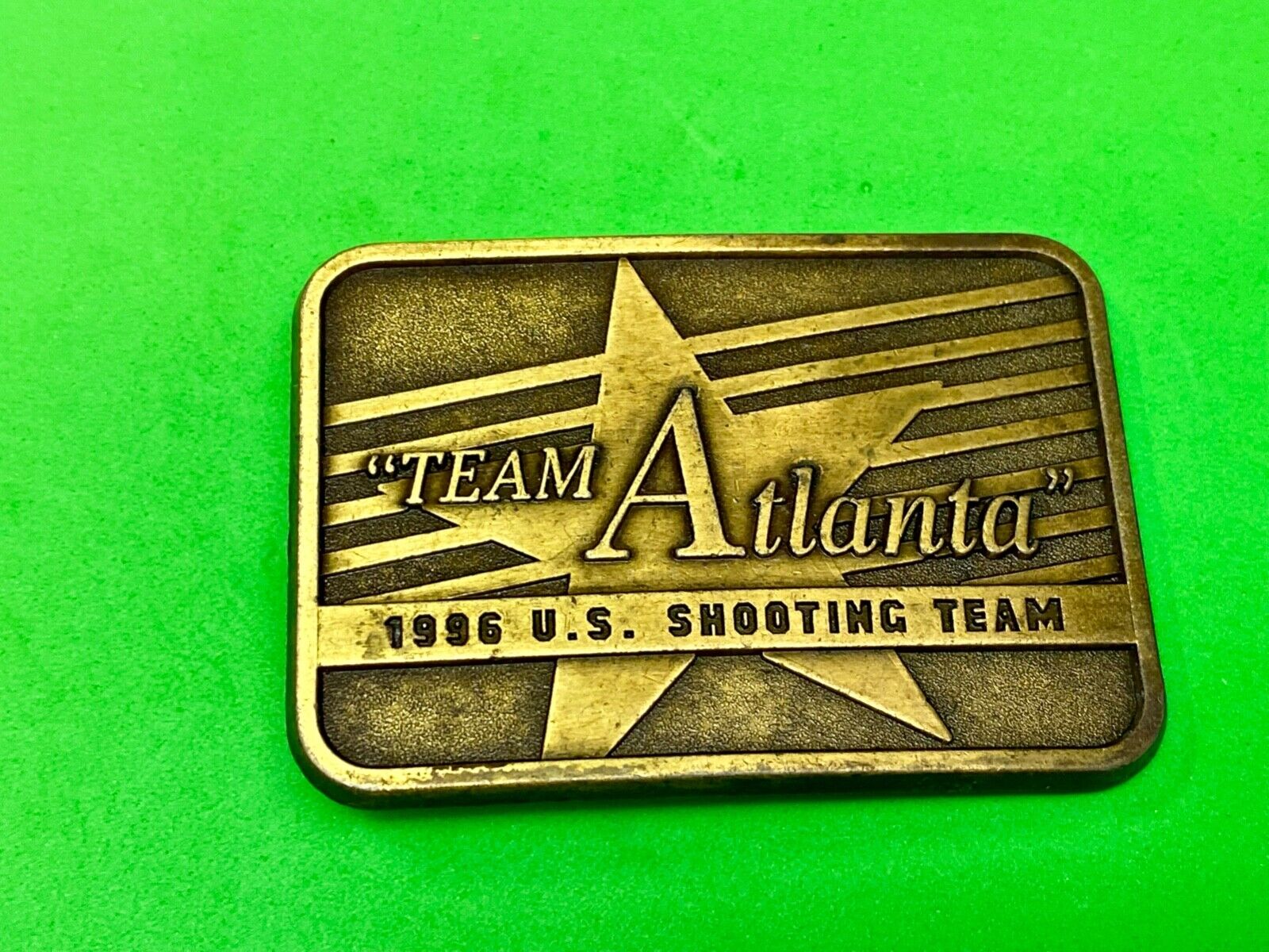 1996 Team Atlanta US Olympic Shooting Commemorative belt buckle