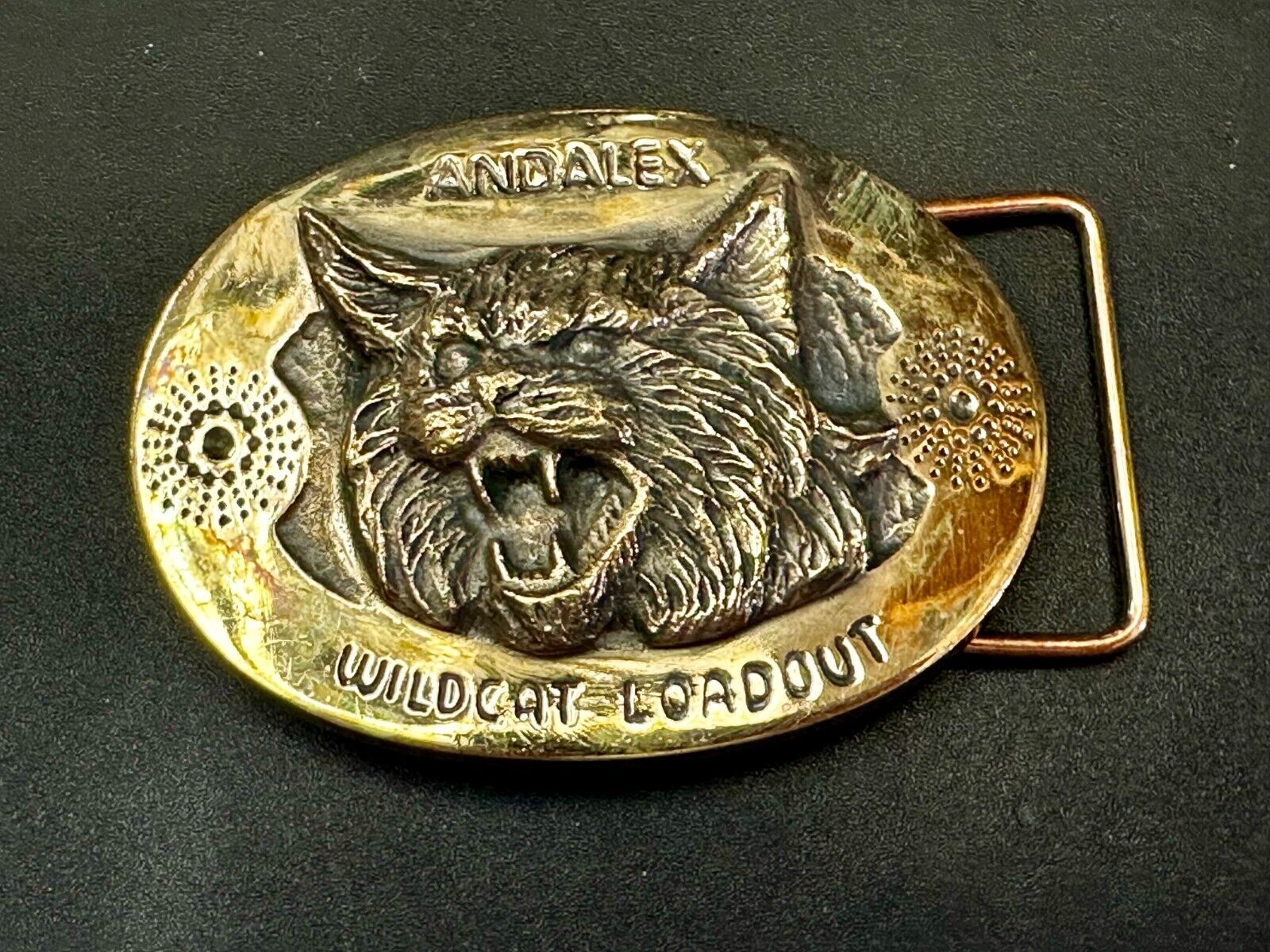 Andalex Wildcat Loadout Vintage Sculpture Belt Buckle by Gary Phrazen