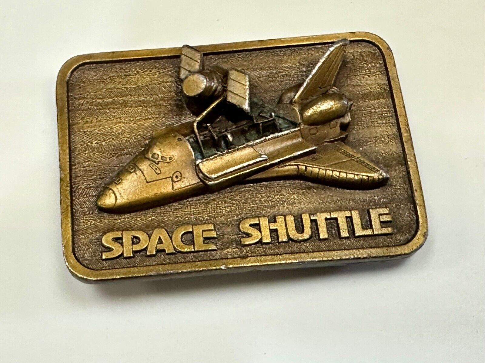 1980 Space Shuttle Belt Buckle 3D Open Payload Buckle Connection