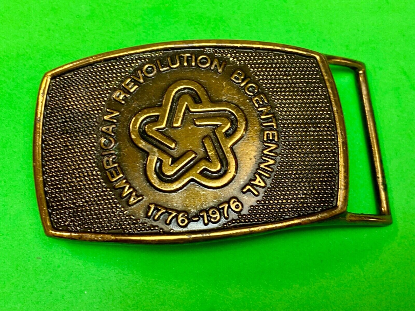 American Revolution bicentennial  Patriotic United States belt buckle by LEE