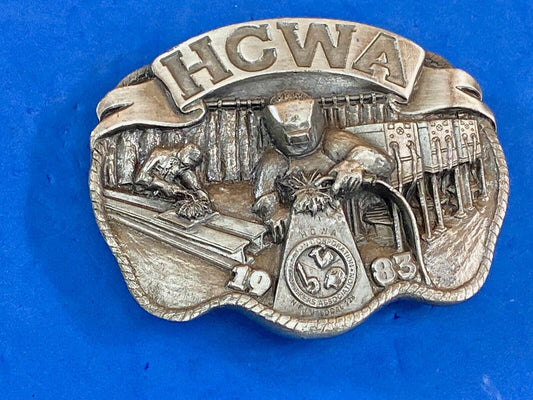 Vintage 1983 HCWA belt buckle  Herschel Corporation - Agriculture Farming 