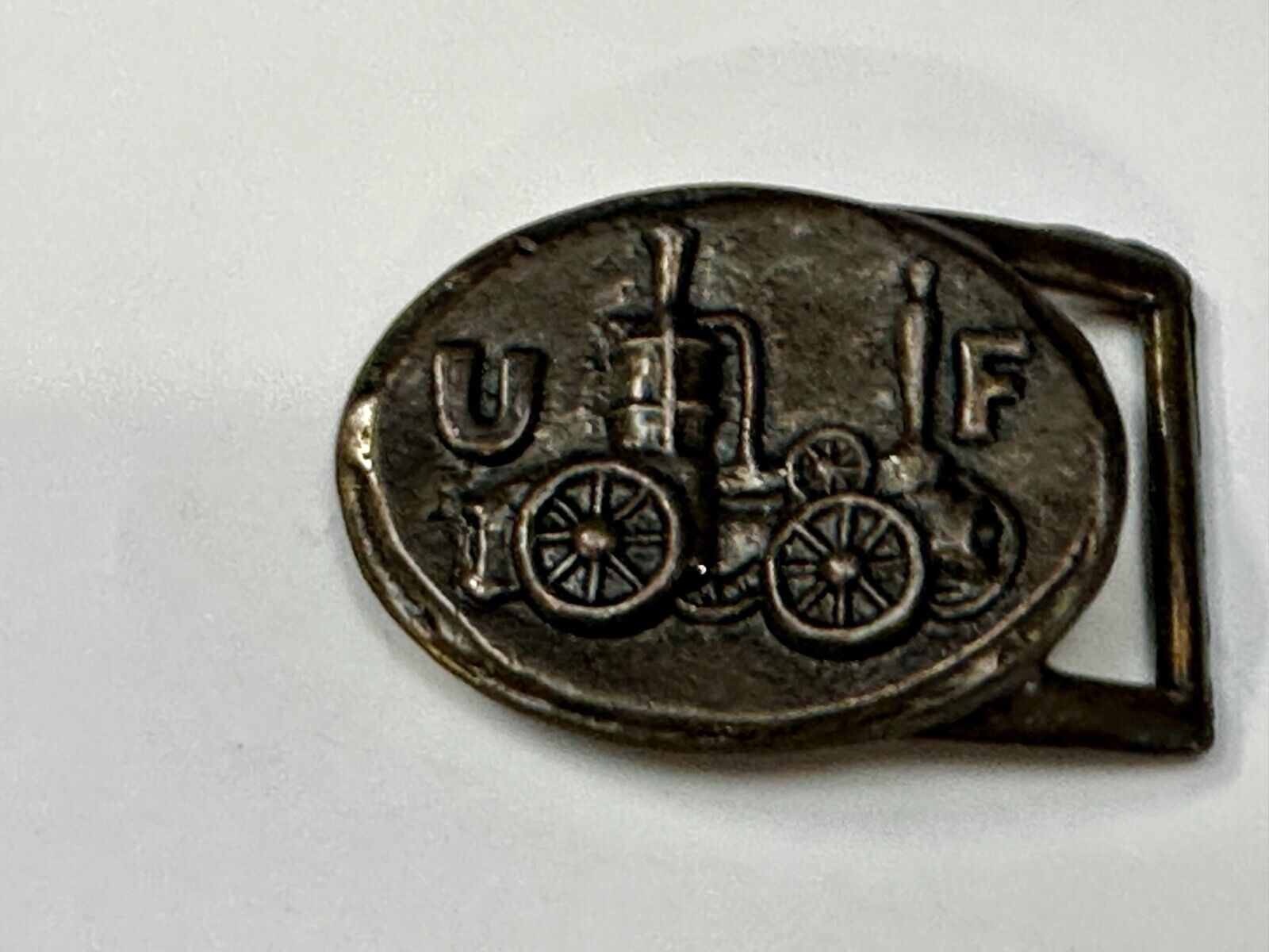 United Firemen UF Insurance Company of Philadelphia Fire Truck Belt Buckle