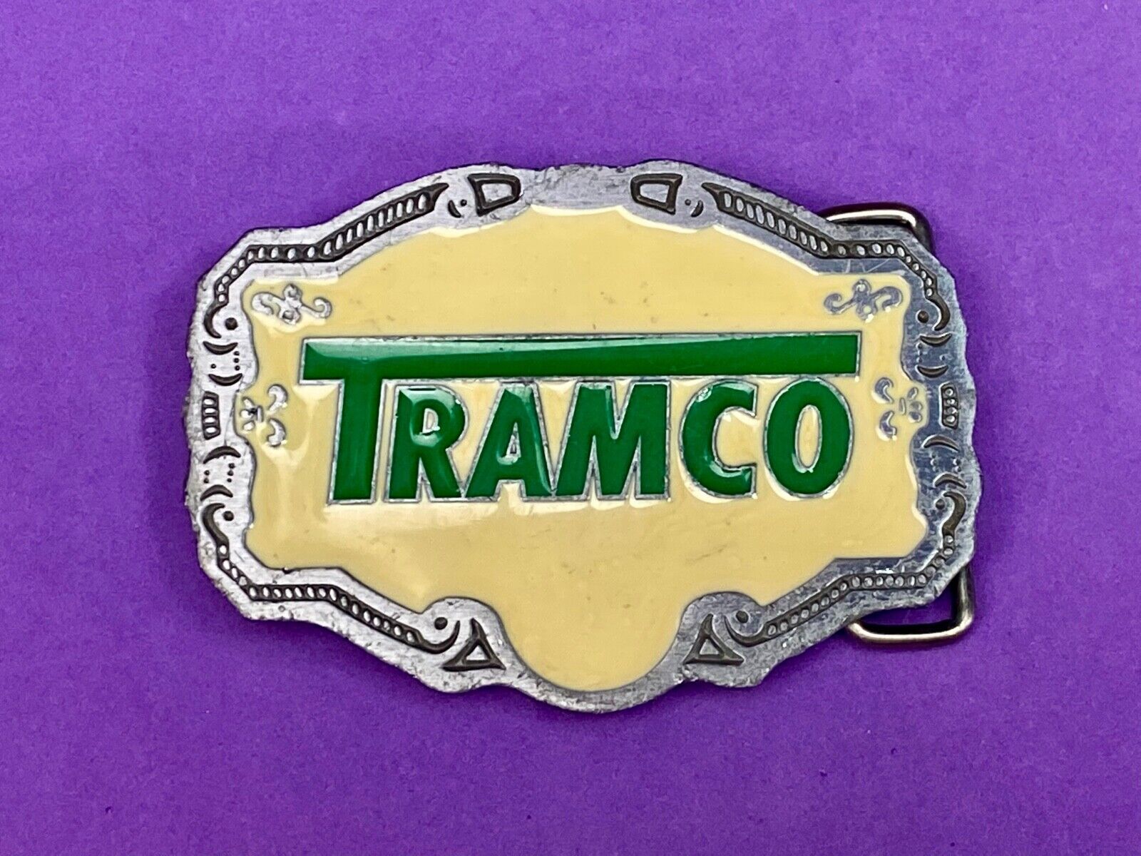 Tramco Company Western Enameled Heavy Equipment Company Kansas Belt Buckle 