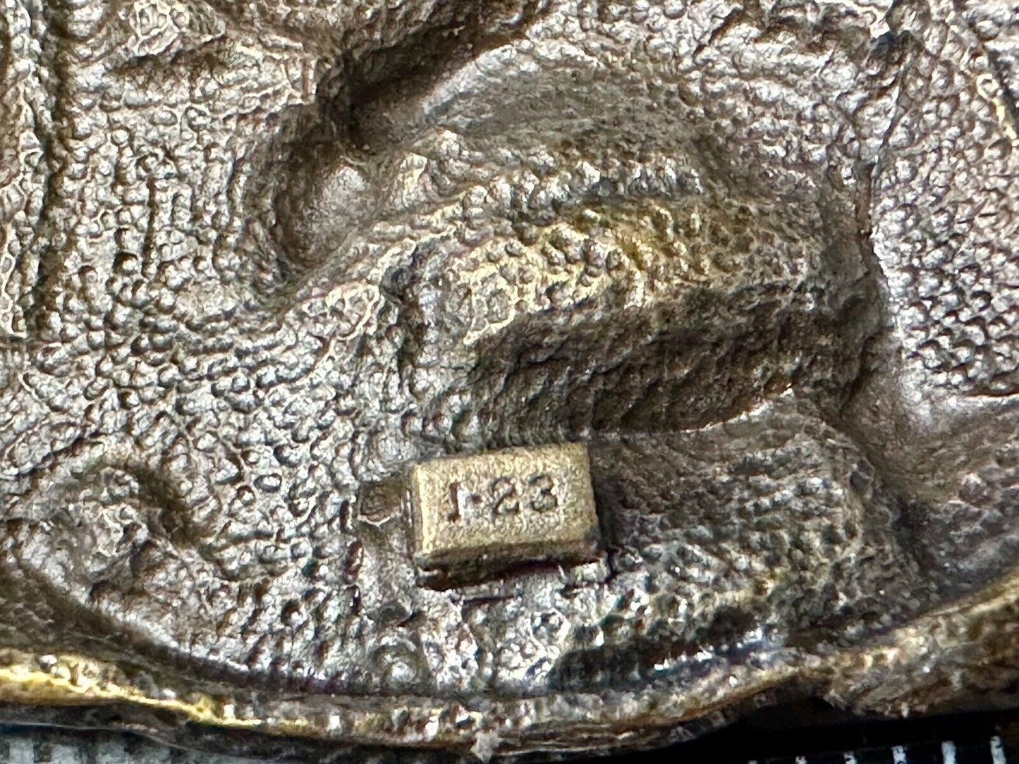 Alaska Gold Rush Mining Panning gold tone Vintage 1984 Siskiyou Belt Buckle