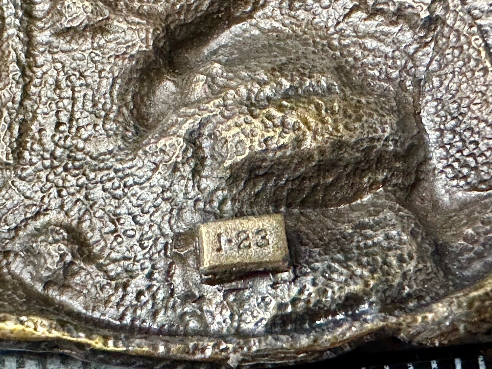 Alaska Gold Rush Mining Panning gold tone Vintage 1984 Siskiyou Belt Buckle