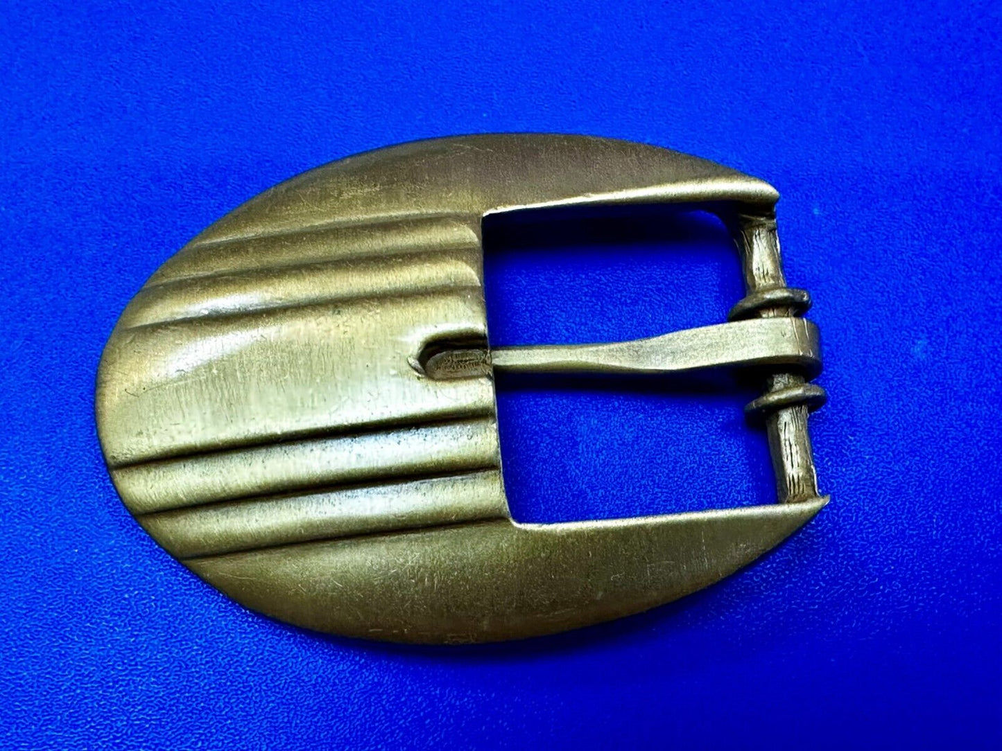 Unique Retro Gold Tone Replacement Dress Belt Buckle - Signed