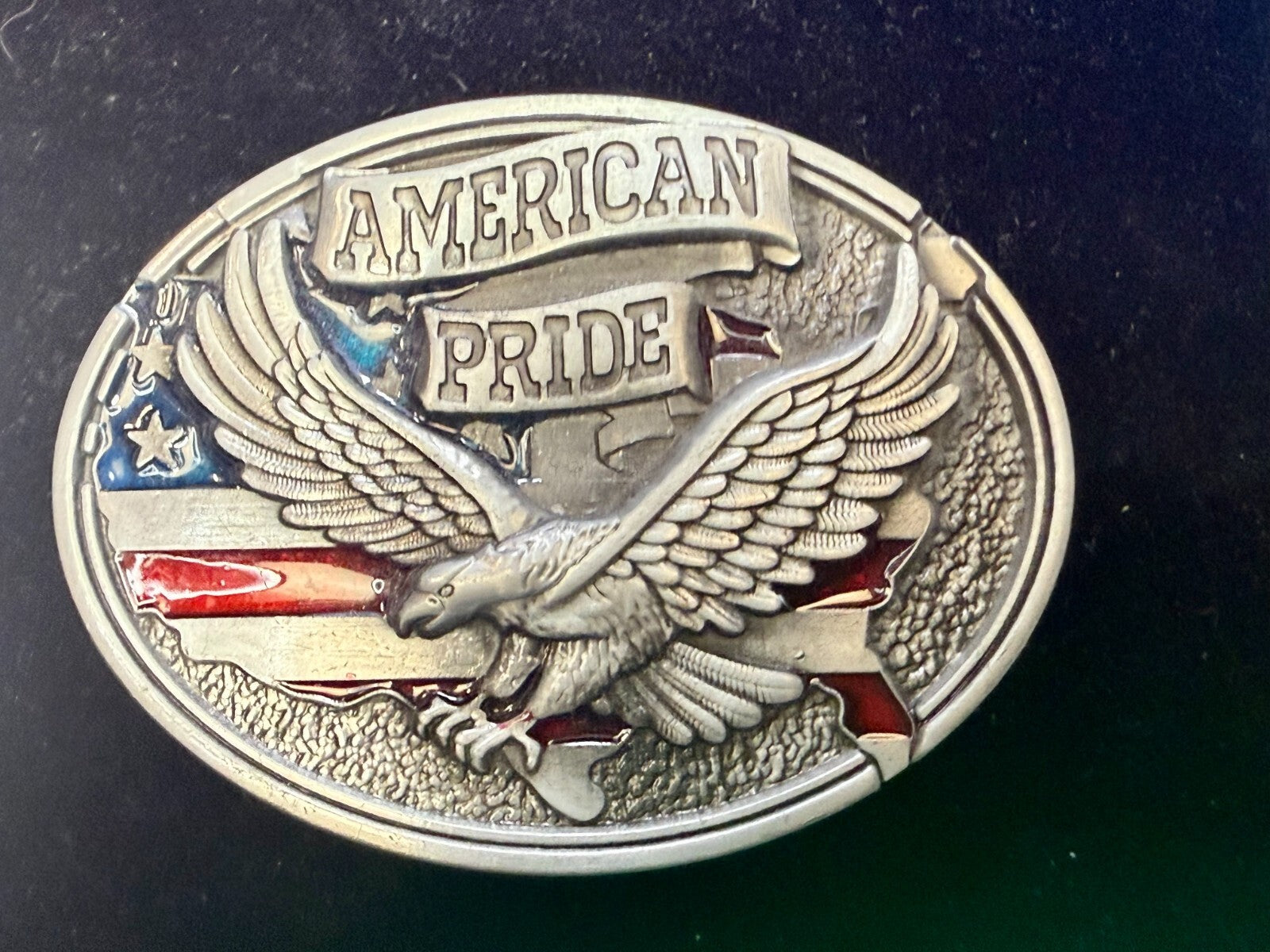 American Pride - Patriotic USA United States Flag and Eagle Belt Buckle