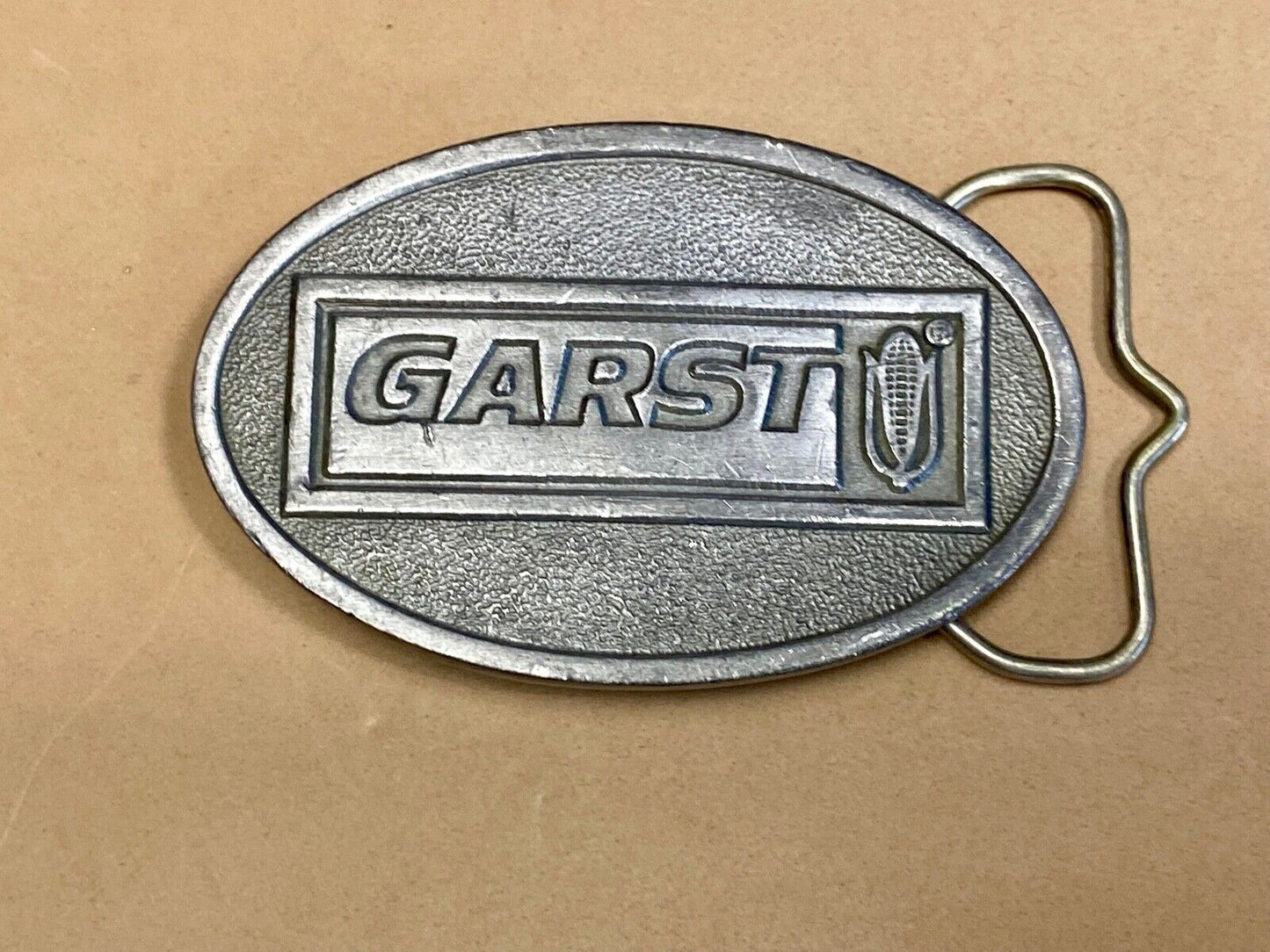 Vintage Garst Seed Belt Buckle Ffa Agriculture Farming Farm Coon Rapids Iowa