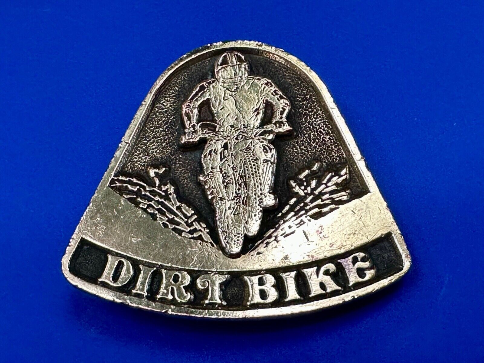 Vintage 1975 Dirt Bike Adzes sporting biking motorcycle belt buckle
