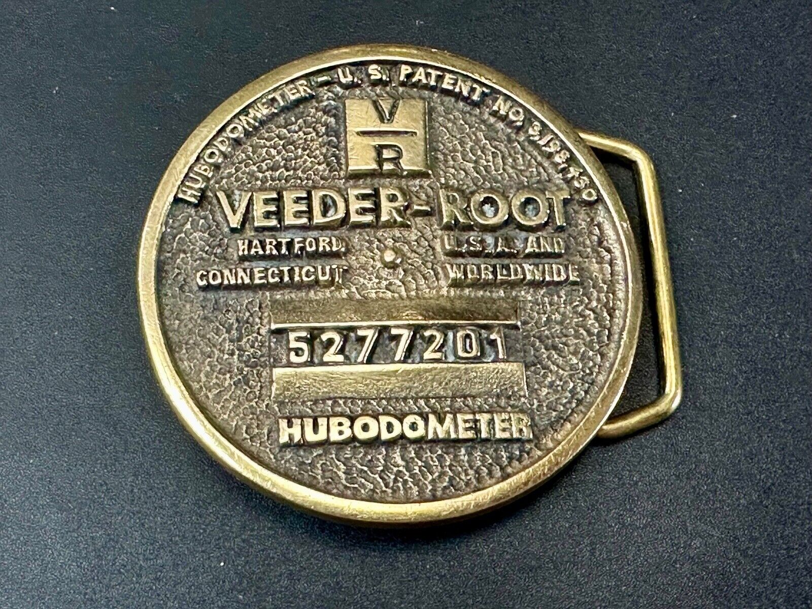 VEEDER-ROOT WHEEL END HUBODOMETERS Belt Buckle By Paul Rollins Associates