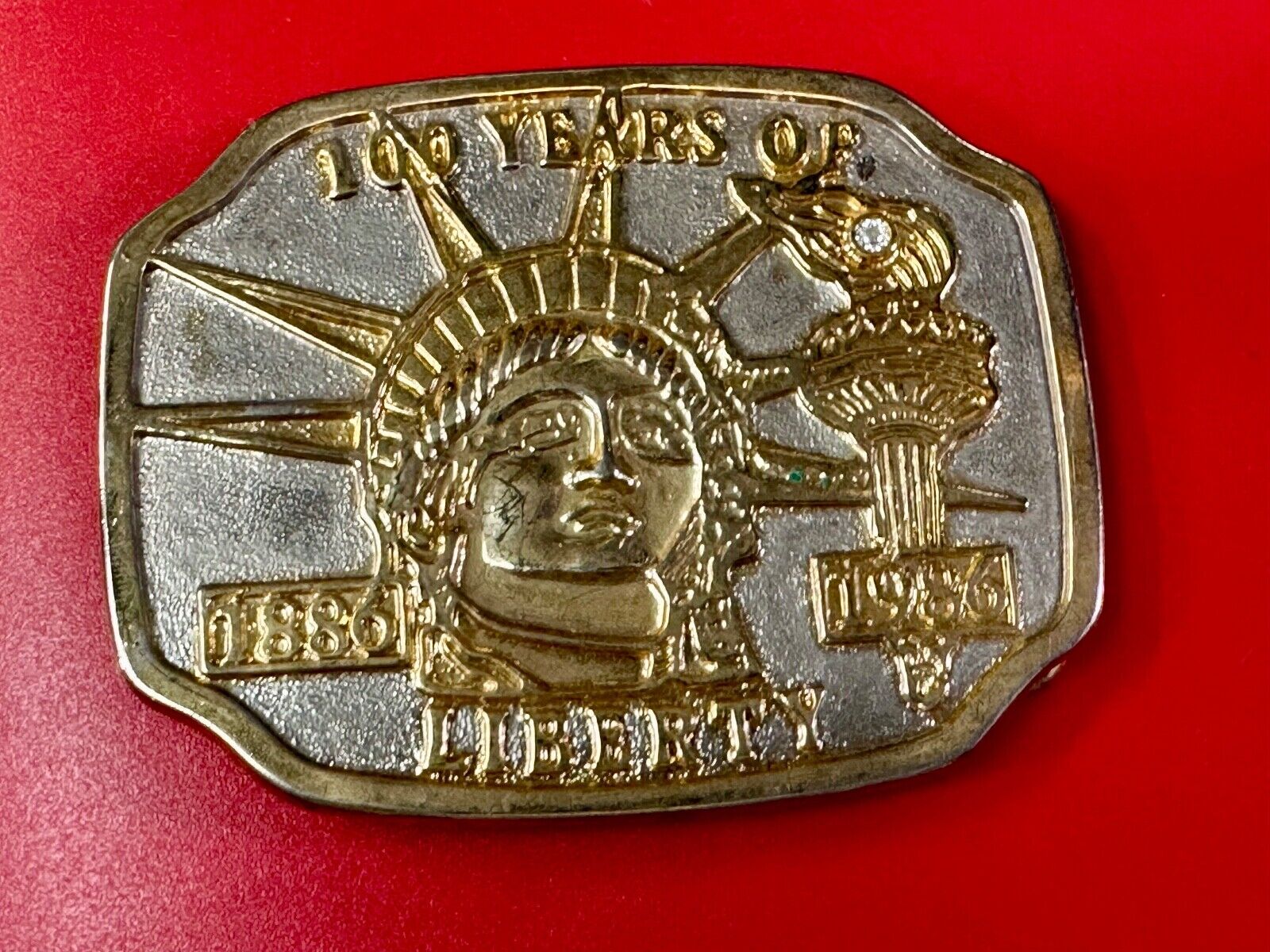 100 years of The Statue of Liberty New York City Commemorative  belt buckle