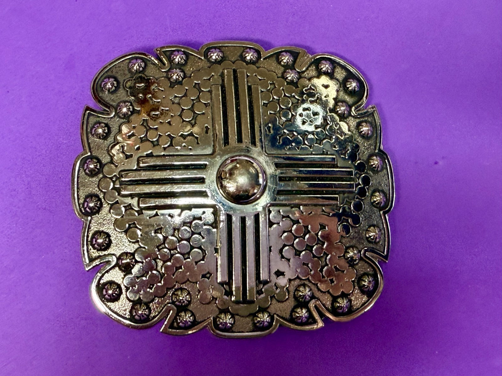 Artisan? Engraved Silver Color Western Framed Belt Buckle for 3/4" Belt 