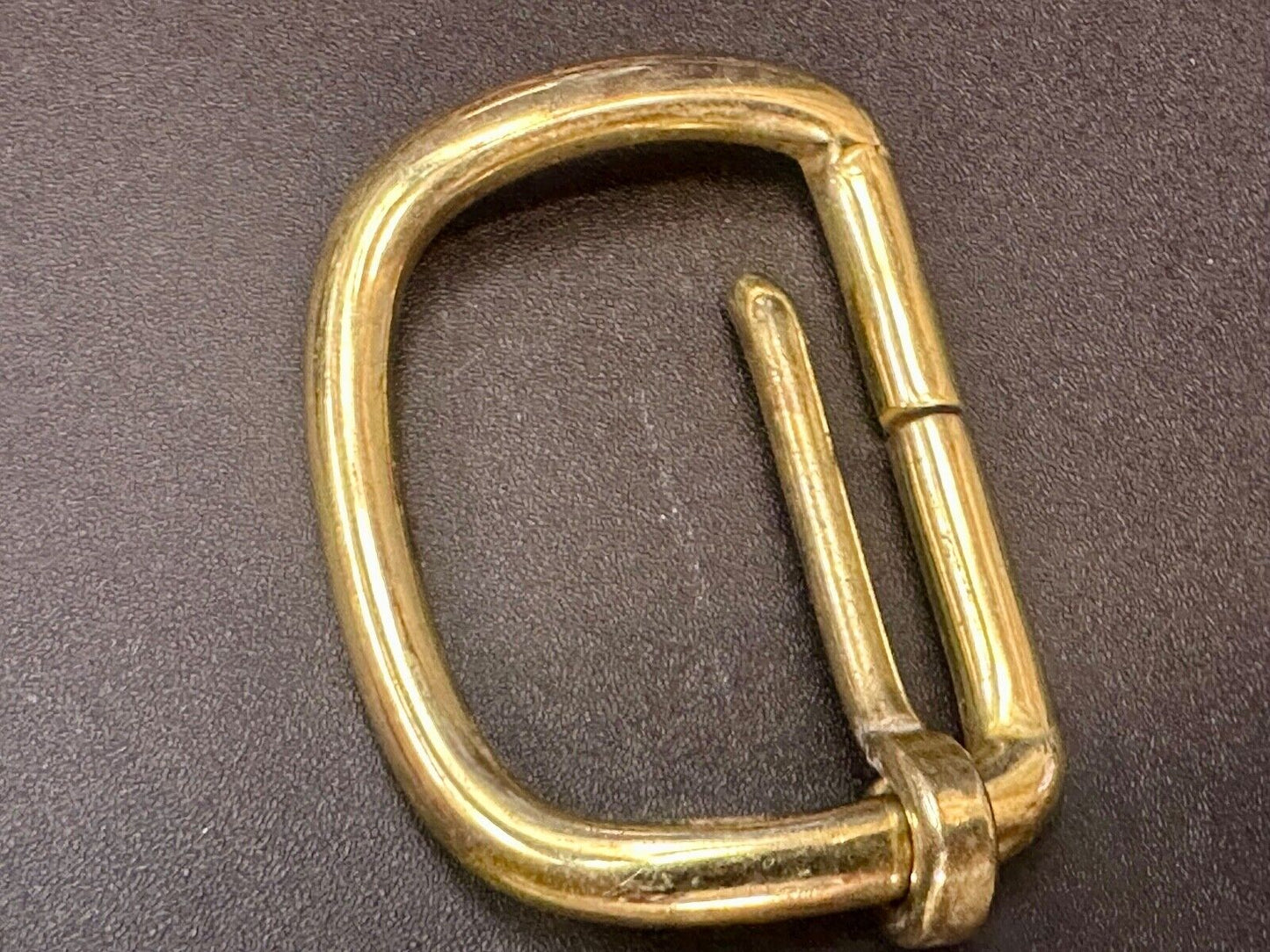 Vintage curved rectangle replacement belt buckle marked W