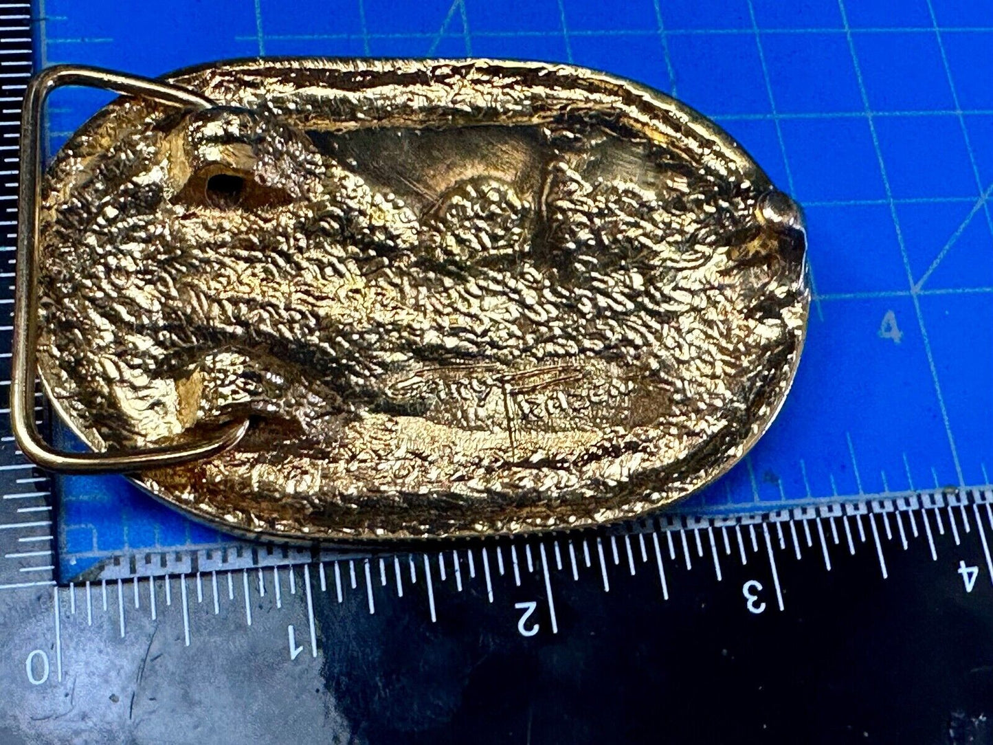 Utah Railway Co Vtg Train Railroad 83 Years Gary Prazen Bronze Art Belt Buckle