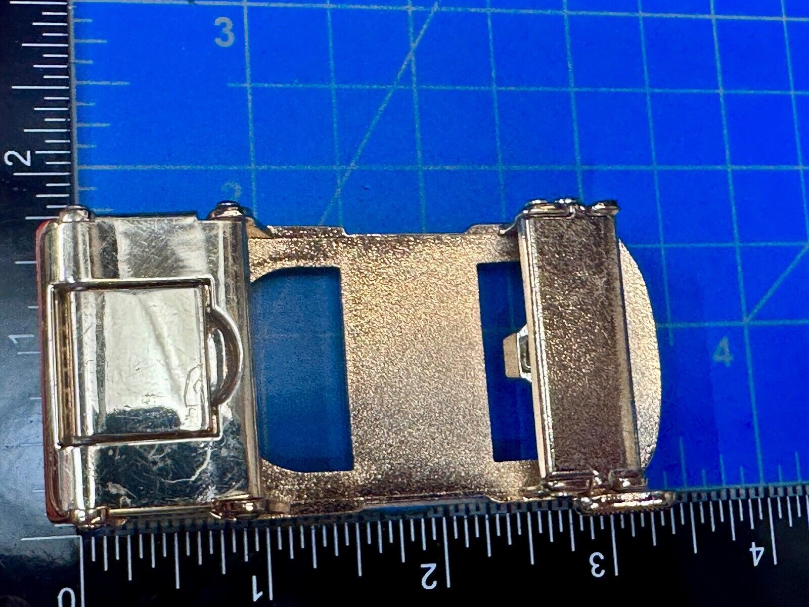 Black and Gold Tone Replacement Formal Dress Style Belt Buckle