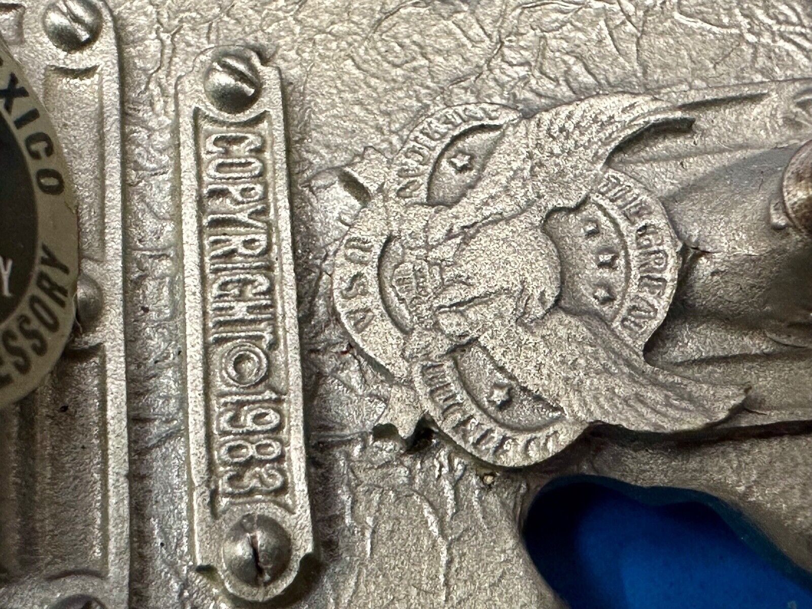 Thunderbird Hippie Tribal PNW Haida Native American Vintage Belt Buckle
