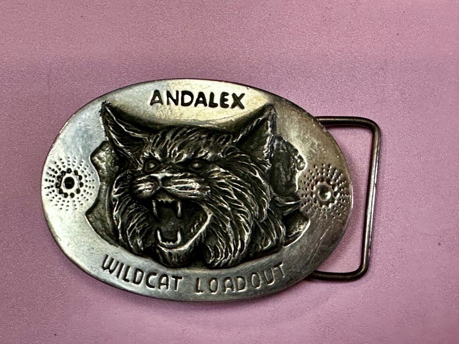 Andalex Wildcat Loadout Vintage Sculpture Belt Buckle by Artist Gary Prazen