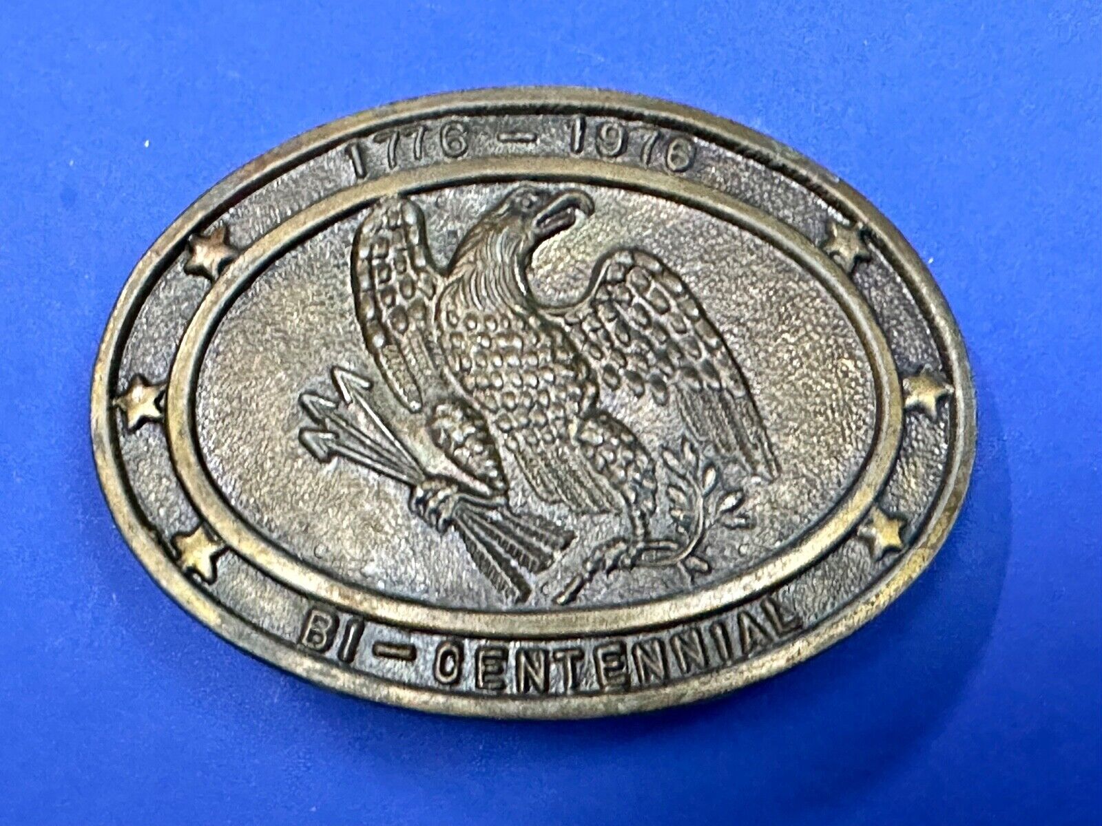 Bicentennial USA America  1776 - 1976 Eagle Arrows Vintage belt buckle