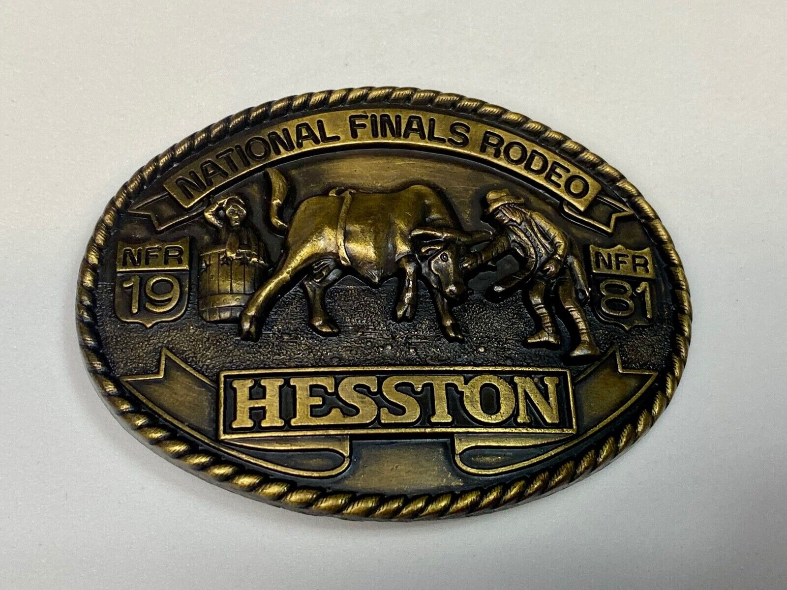 1981 Nfr Hesston Rodeo Finals, Limited Edition Collector's Belt Buckle