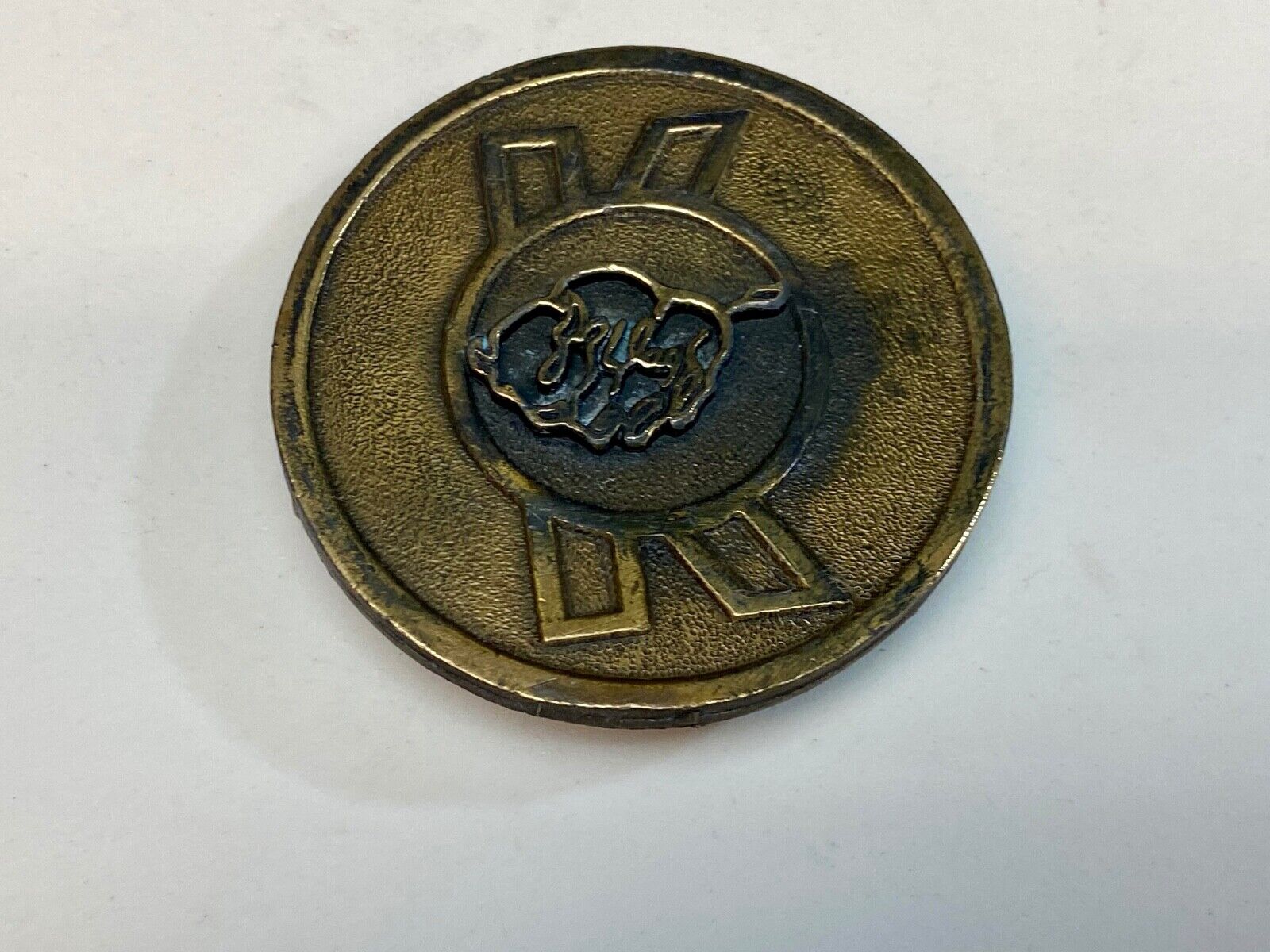 Vintage Hitline Western Cowboy Cowgirl Cow Steer Bull - Letter K belt buckle 