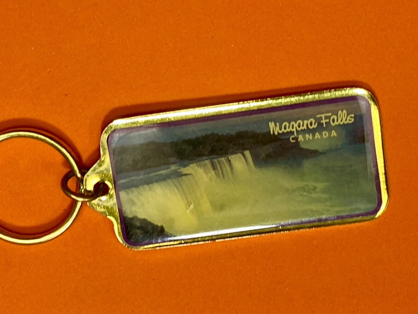 Vintage Keychain Niagra Falls Canada Souvenir Key Chain Key Ring