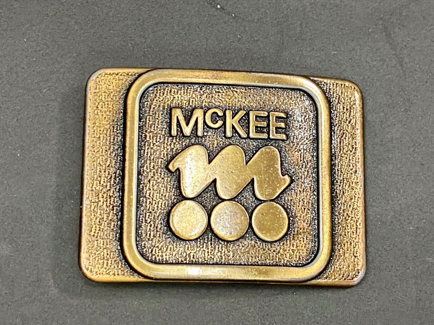 Vintage  Mckee Bakery Company Logo? Promotional Belt Buckle 