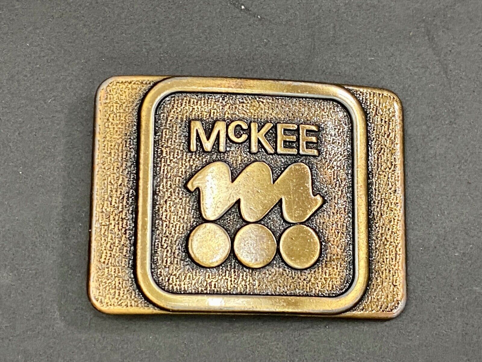Vintage  Mckee Bakery Company Logo? Promotional Belt Buckle 