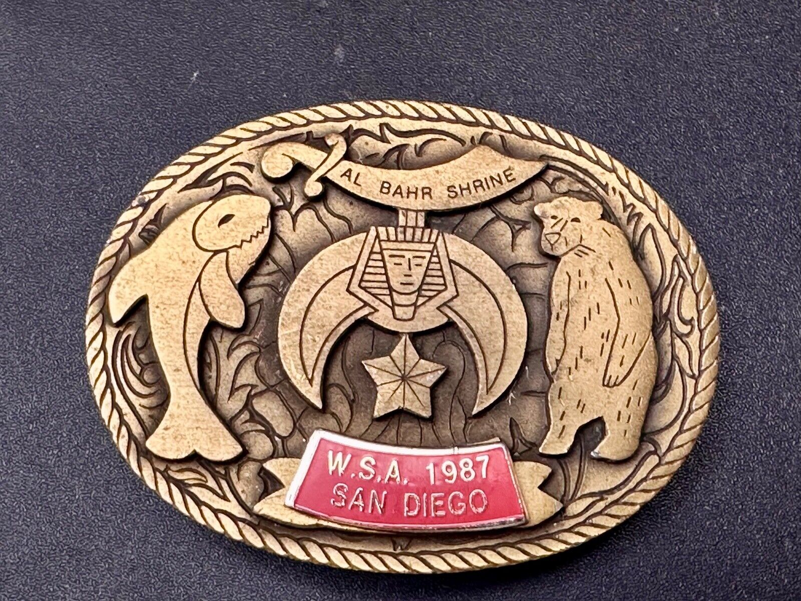 Belt Buckle Texas Shriners