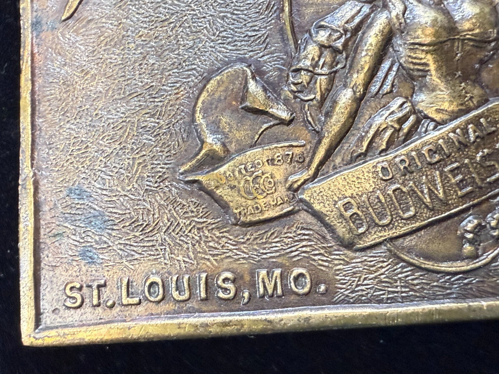 Anheuser Busch Original Budweiser St. Louis Mo. Promo Belt Buckle Bergamot B-168