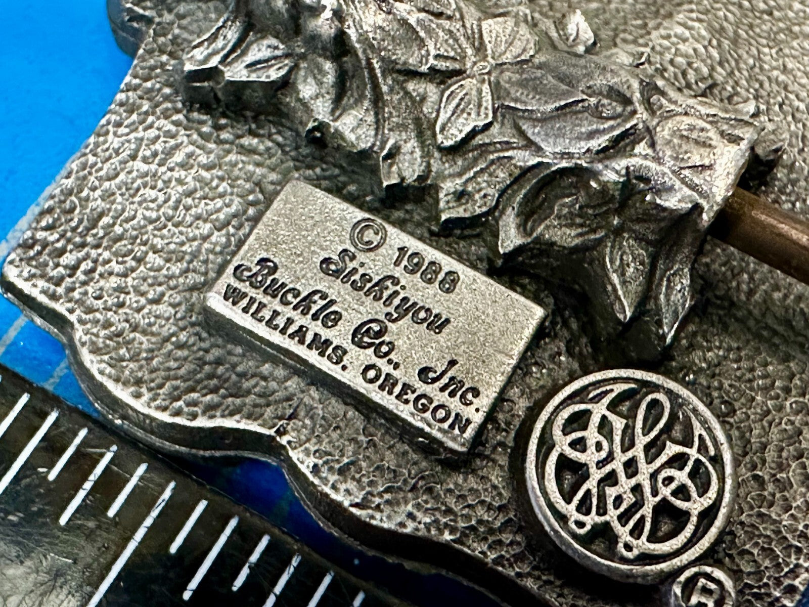 American Fire Fighters Ever Ready Ever Willing Vintage 1988 Siskiyou Belt Buckle