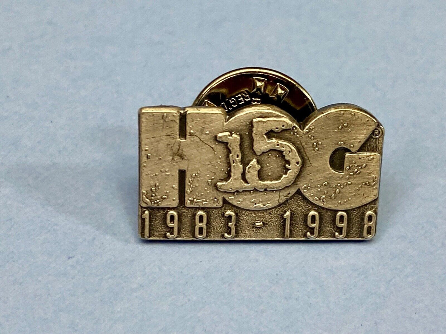 15 Year Hog Harley Davidson Owners Group Jacket Vest Lapel Pin 1983-1998