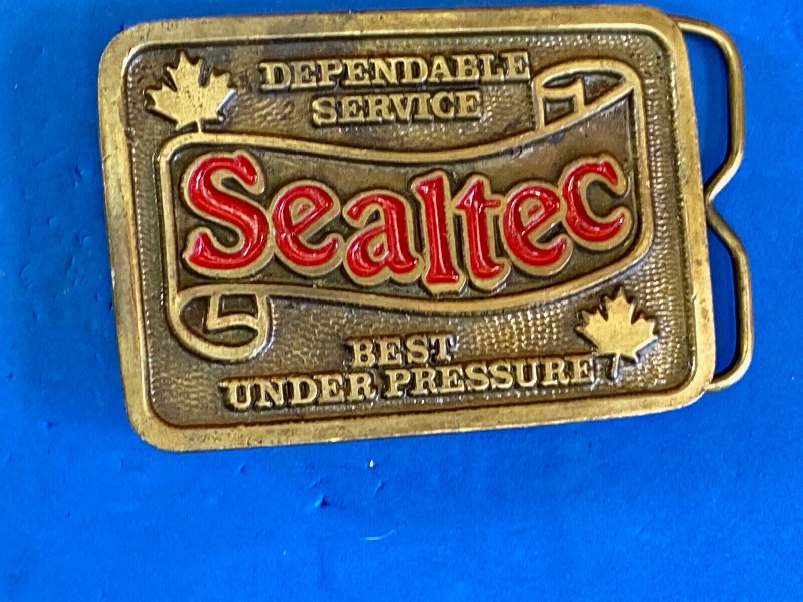Vintage Belt Buckle - Sealtec - Company - Dependable Service Best Under Pressure