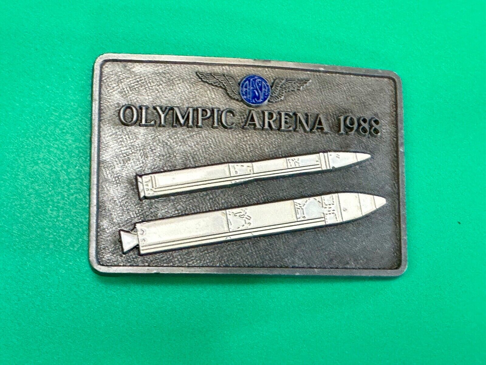 AFSA  Air Force Sergeants Association ROCKETS OLYMPIC ARENA 1988 Belt Buckle