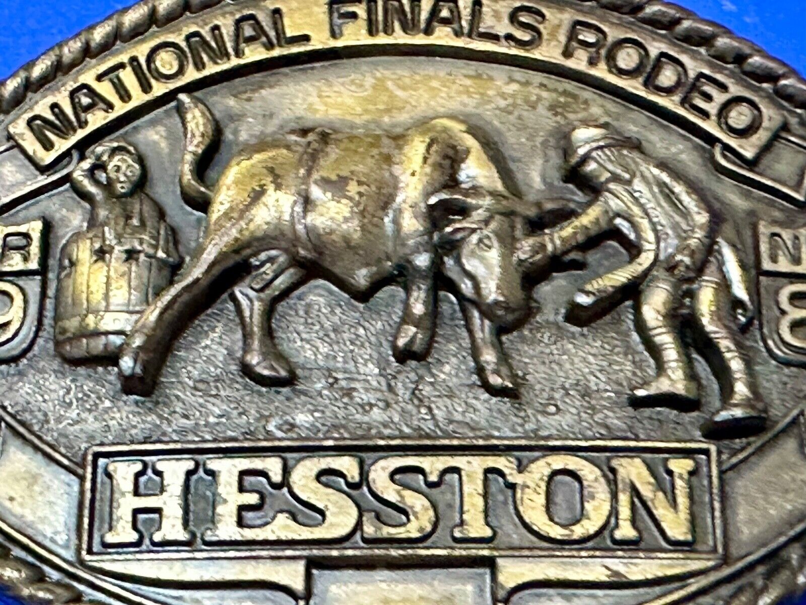 1981 Hesston National Finals Rodeo NFR Collectors Rodeo Cowboy Belt Buckle