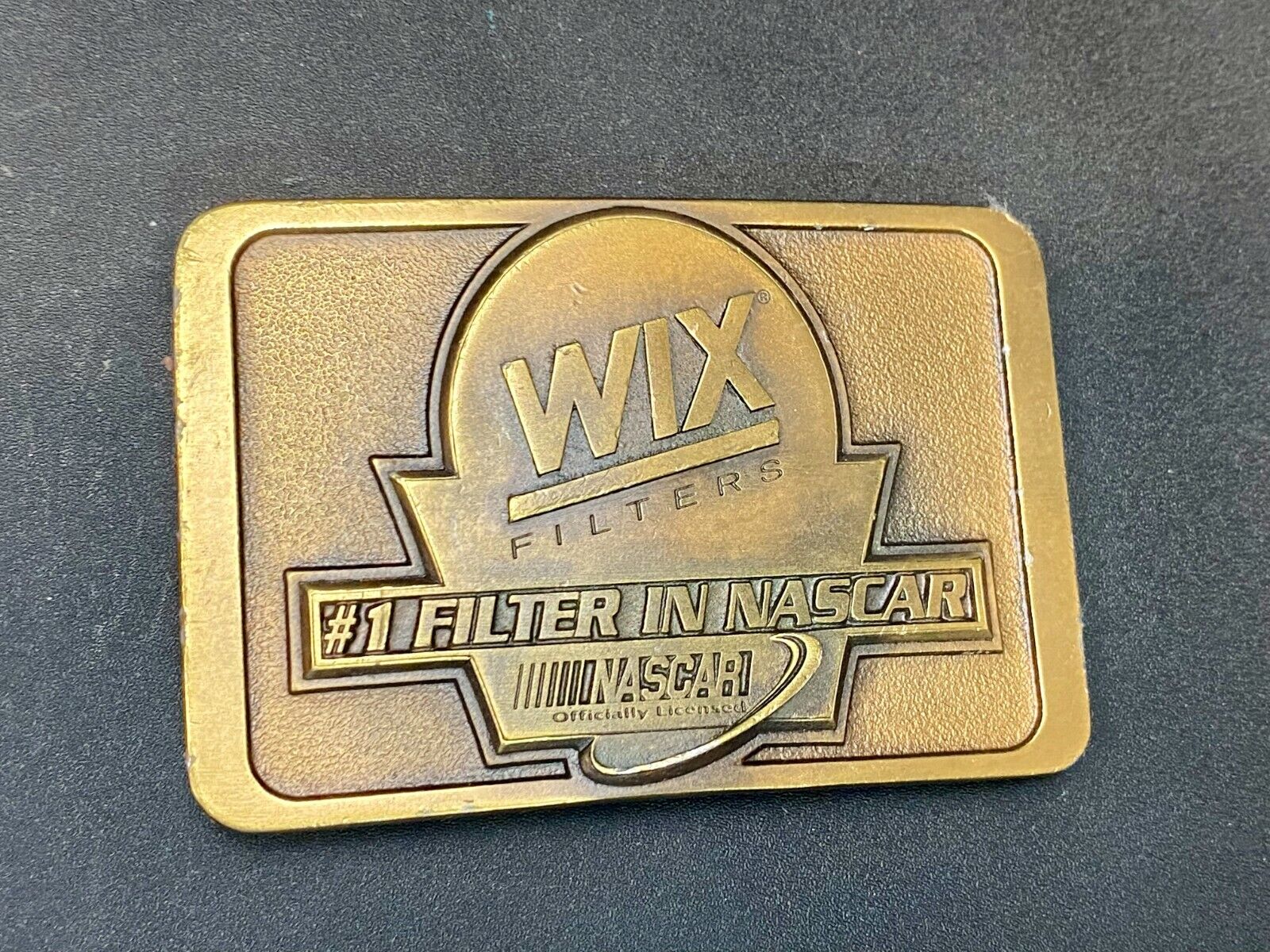 **Wix** The #1 Filter In Nascar Air & Oil Filters Company Belt Buckle