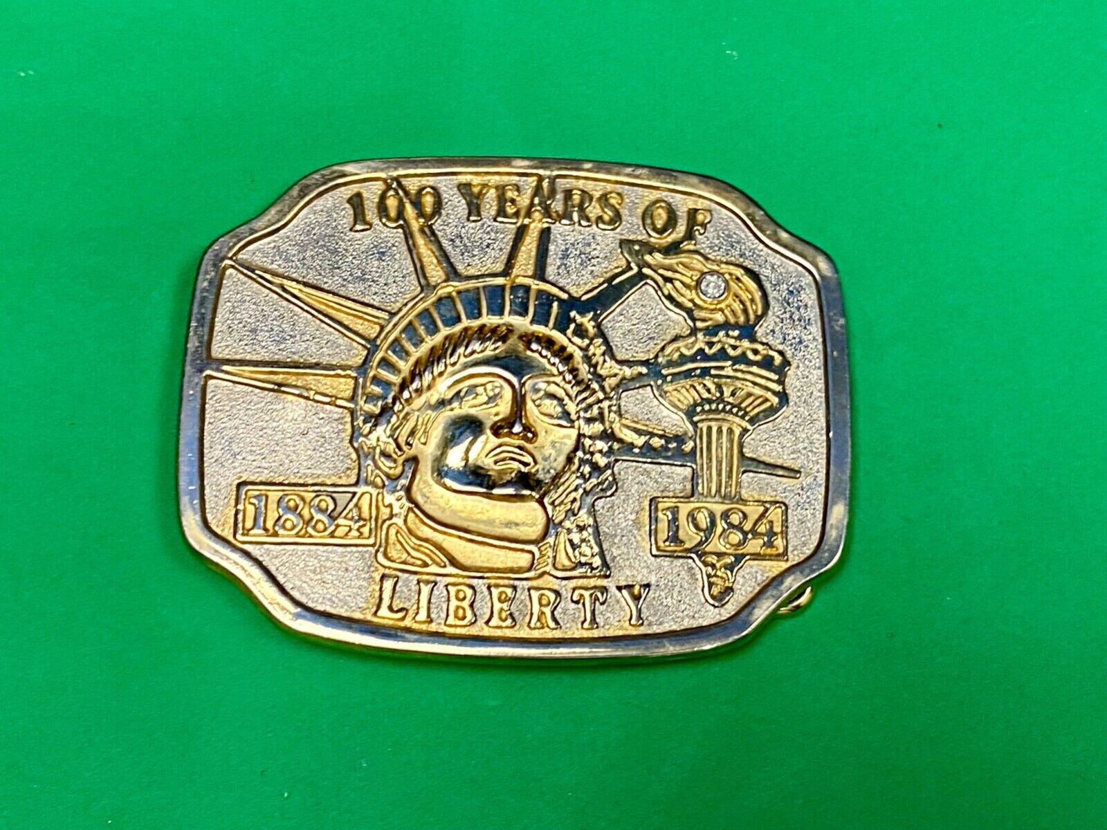 100 Years Of Liberty Statue Of Lady Liberty American Belt Buckle Patriotic Nyc