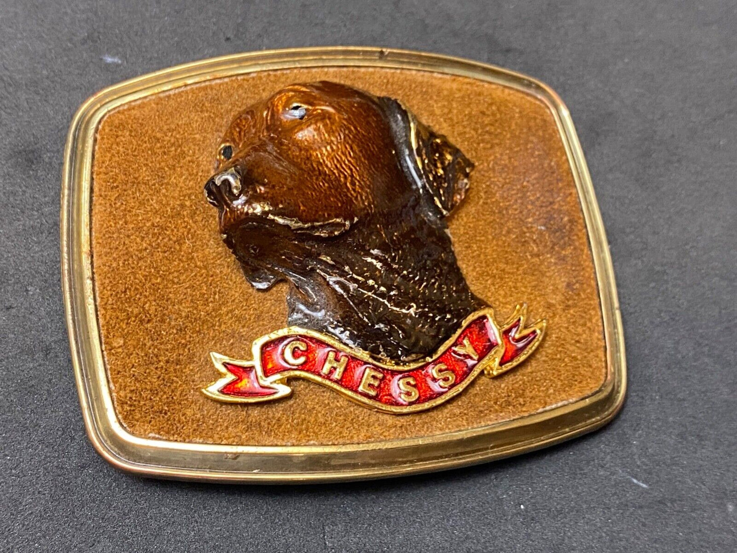 1979 Chessy Dog Breed Mans best Friend Raintree belt buckle