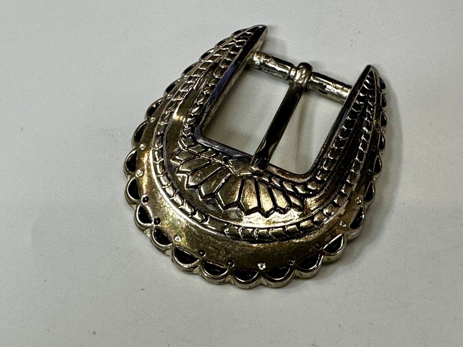 Unique Raised Dimensional Vintage Replacement Ornate 3" Wide Belt Buckle