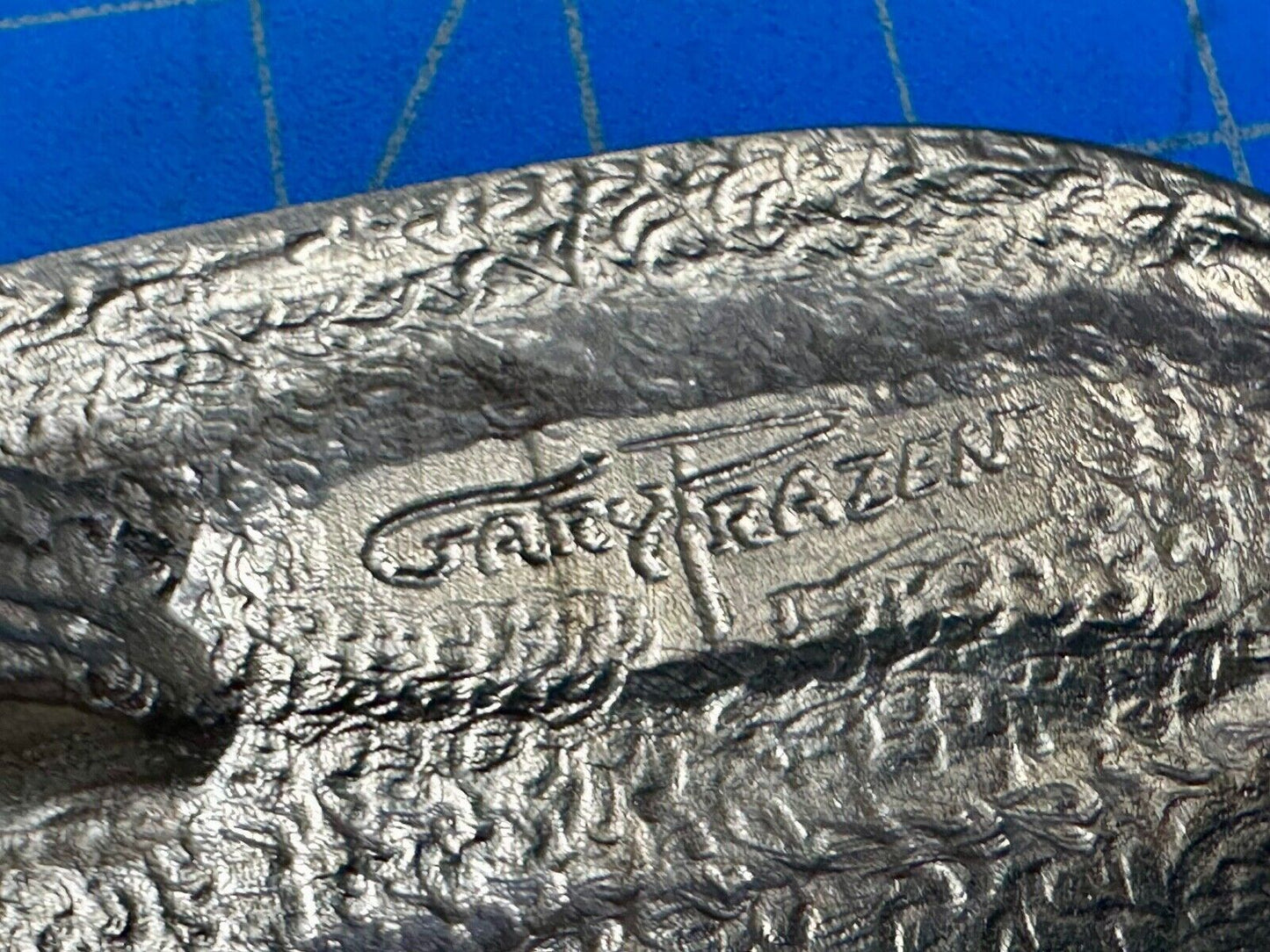 Utah Railway Co Vtg Train Railroad 85 Years - Gary Prazen Sculpture Belt Buckle