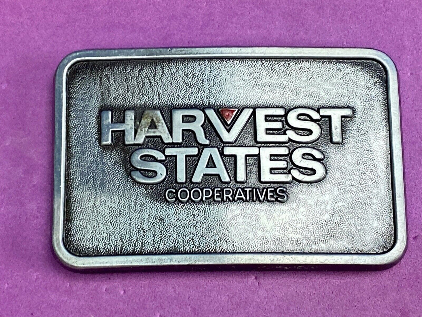 Vintage Harvest States Cooperatives Farming Community belt buckle 