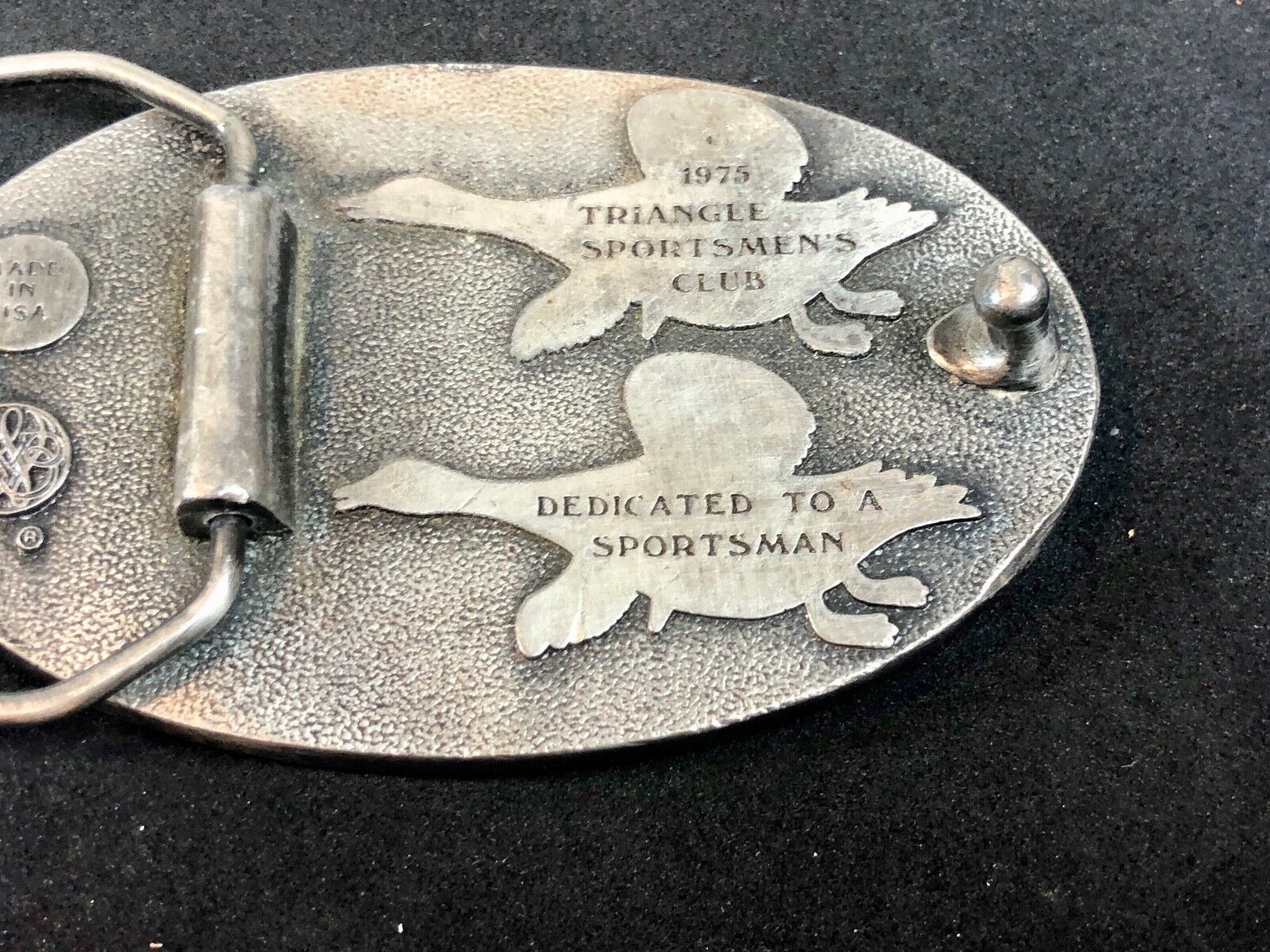 1975 Triangle Sportsmen's  club - Preserve Belt Buckle - Nature Hunting 