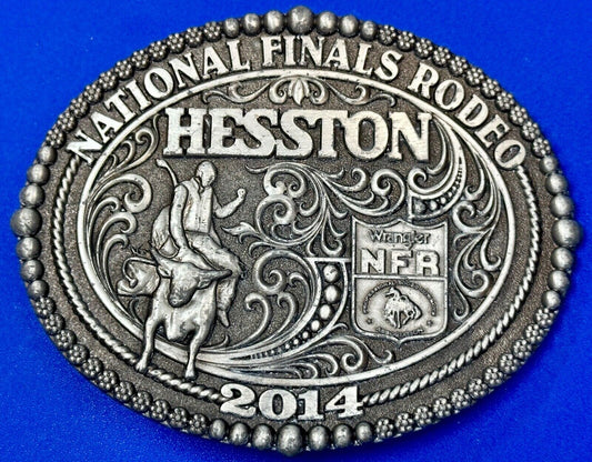2014 Hesston National Finals Rodeo NFR Collector Montana Silversmiths Buckle