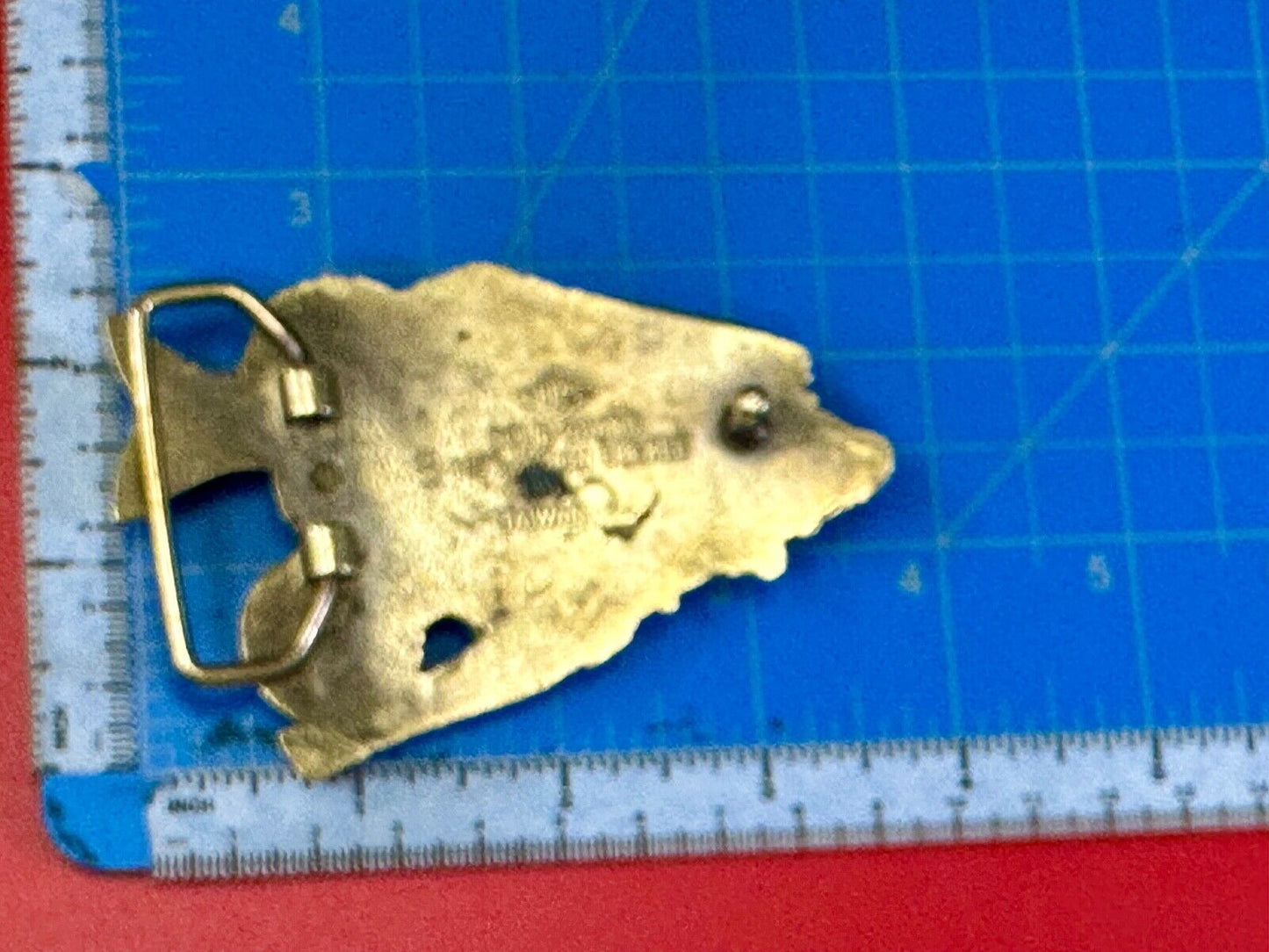 Trout Fishing Cutout sports fish vintage Baron Buckles solid brass belt buckle